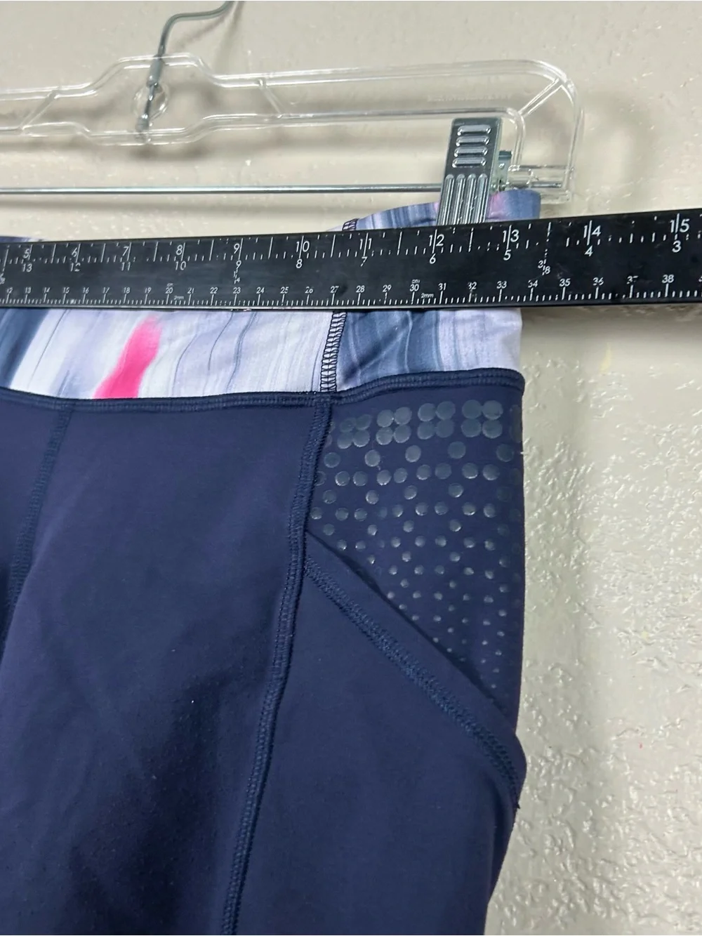 lululemon athletica Navy Shorts with Multicolor Waistband